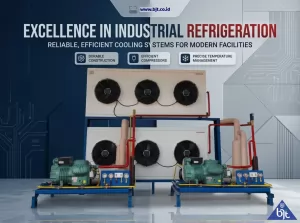 Mesin Outdoor Cold Storage Chiller Custom Buatan BJT dengan Teknologi Bitzer Jerman